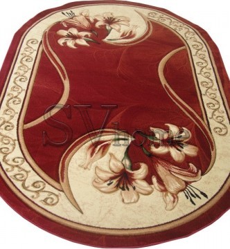 Синтетичний килим Hand Carving 613 bordeaux-cream - высокое качество по лучшей цене в Украине.